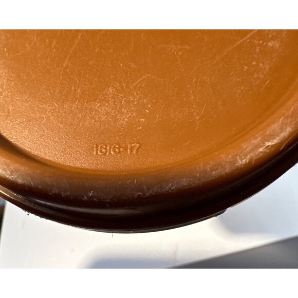 Tupperware 1611 Modular Mates Clear OVAL 1 Storage Container Base 2 Cup Brown - Picture 3 of 7